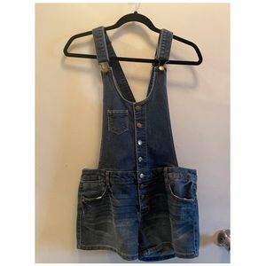Jean shorts overalls - Small